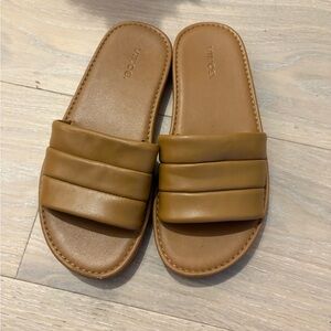 Vince Leather Slide
